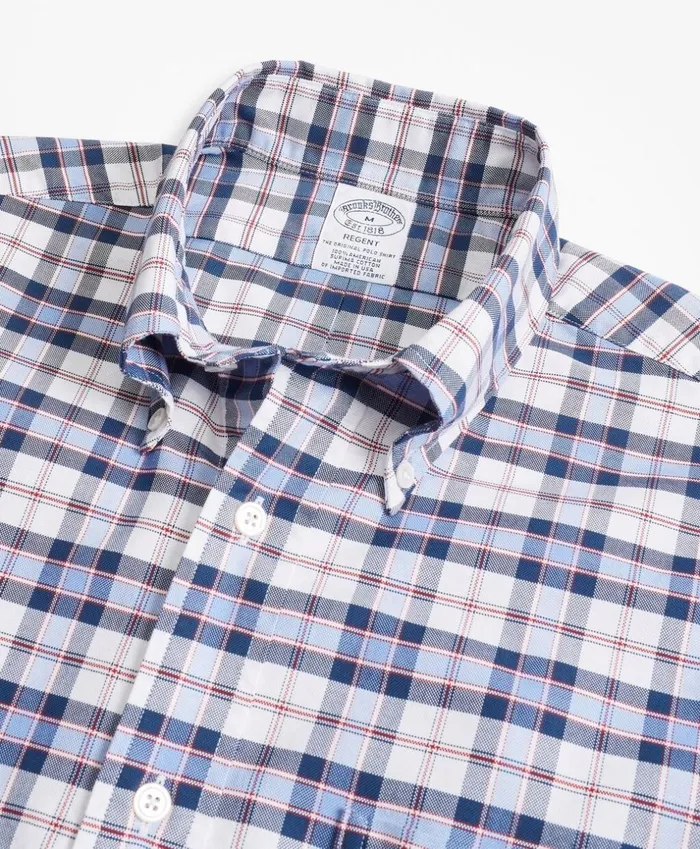 Brooks Brothers Sport Shirts Regent Fit Oxford Blue And Red Plaid Sport Shirt Blue 8211 Men Brooks Brothers Sport Shirts Regent Fit Oxford Blue And Red Plaid Sport Shirt Blue 8211 Men