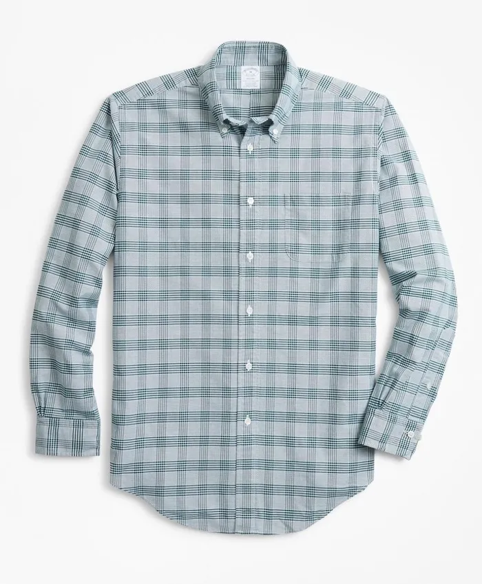 Brooks Brothers Sport Shirts Regent Fit Oxford Glen Plaid Sport Shirt Green 8211 Men Brooks Brothers Sport Shirts Regent Fit Oxford Glen Plaid Sport Shirt Green 8211 Men