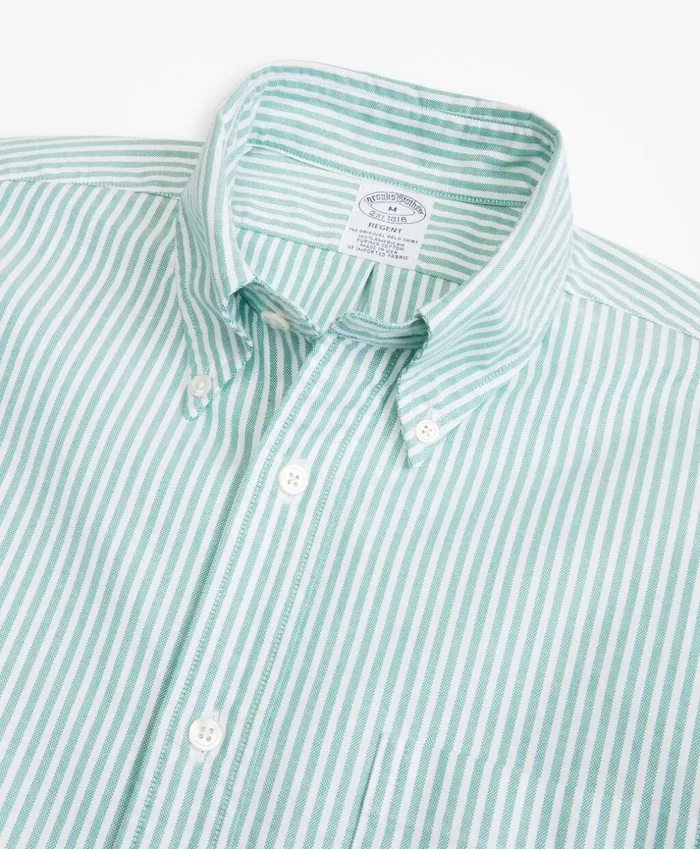 Brooks Brothers Sport Shirts Regent Fit Oxford Narrow Stripe Sport Shirt Green 8211 Men Brooks Brothers Sport Shirts Regent Fit Oxford Narrow Stripe Sport Shirt Green 8211 Men
