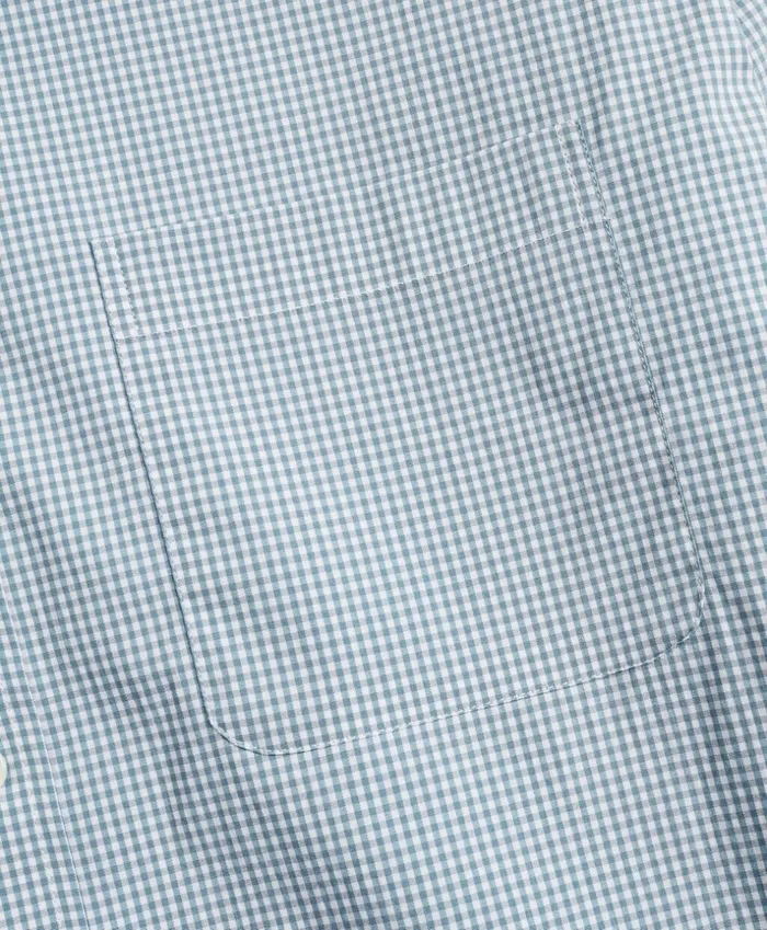 Brooks Brothers Sport Shirts Regent Fitted Sport Shirt Performance Series With COOLMAX Gingham Blue 8211 Men Brooks Brothers Sport Shirts Regent Fitted Sport Shirt Performance Series With COOLMAX Gingham Blue 8211 Men