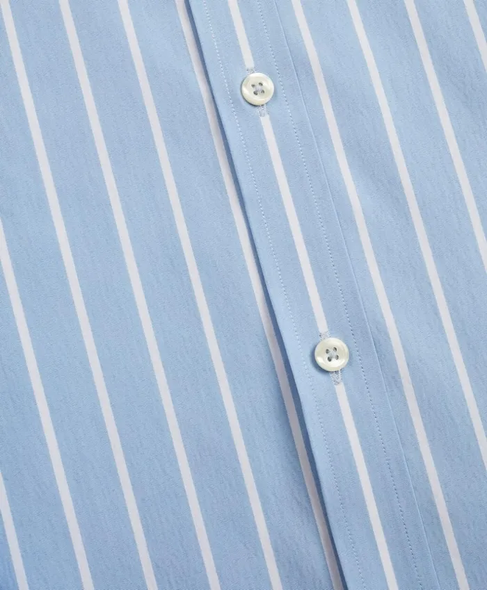 Brooks Brothers Sport Shirts Regent Fitted Sport Shirt Performance Series With COOLMAX Ground Stripe Vista Blue 8211 Men Brooks Brothers Sport Shirts Regent Fitted Sport Shirt Performance Series With COOLMAX Ground Stripe Vista Blue 8211 Men