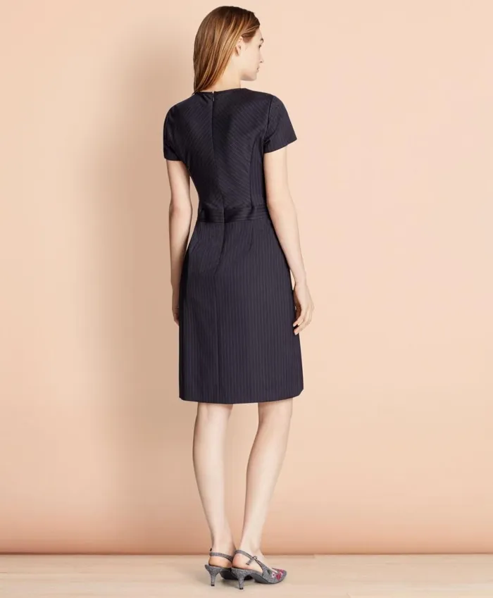 Brooks Brothers Suit Separates Pinstripe Stretch Wool Dress Navy 8211 Women Brooks Brothers Suit Separates Pinstripe Stretch Wool Dress Navy 8211 Women
