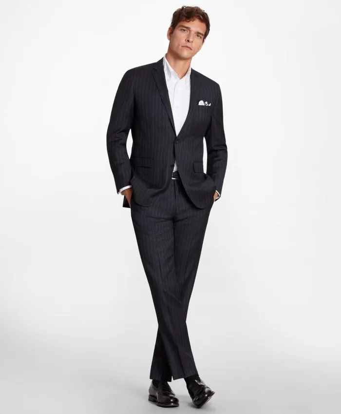 Brooks Brothers Suits BrooksGate MilanoFit Striped Wool Twill Suit Jacket Charcoal 8211 Men Brooks Brothers Suits BrooksGate MilanoFit Striped Wool Twill Suit Jacket Charcoal 8211 Men