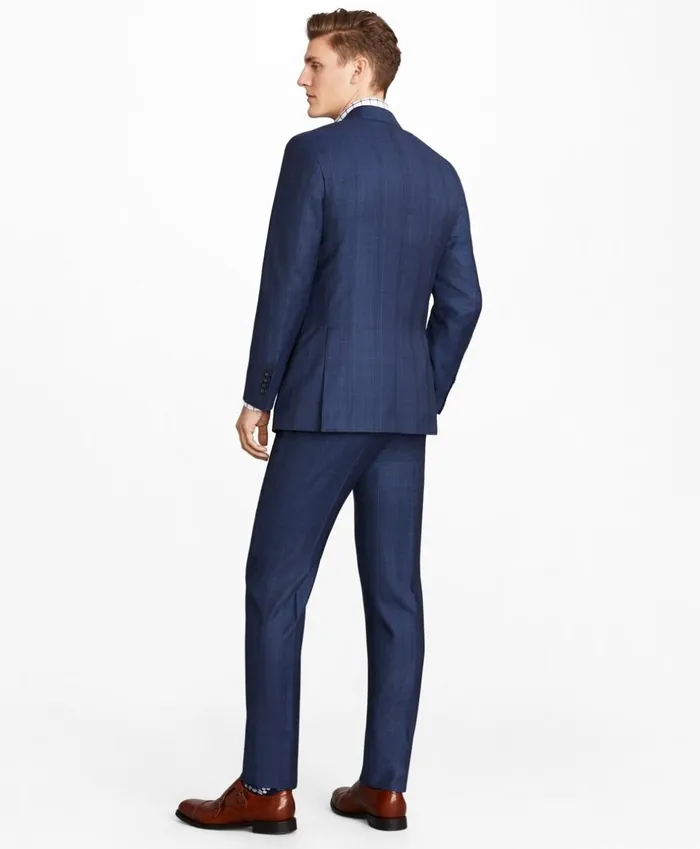 Brooks Brothers Suits Milano Fit ThreeButton Plaid 1818 Suit Navy 8211 Men Brooks Brothers Suits Milano Fit ThreeButton Plaid 1818 Suit Navy 8211 Men