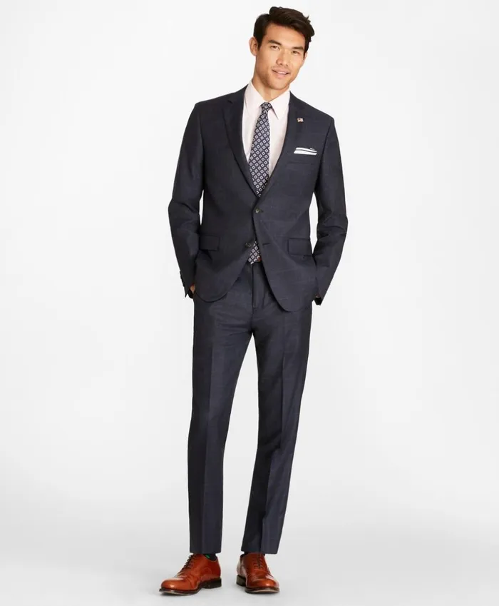 Brooks Brothers Suits Regent Fit Plaid 1818 Suit Darkgreyblue 8211 Men Brooks Brothers Suits Regent Fit Plaid 1818 Suit Darkgreyblue 8211 Men