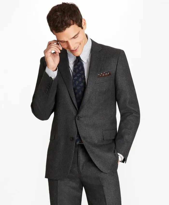 Brooks Brothers Suits Regent Fit Stretch Flannel 1818 Suit Charcoal 8211 Men Brooks Brothers Suits Regent Fit Stretch Flannel 1818 Suit Charcoal 8211 Men