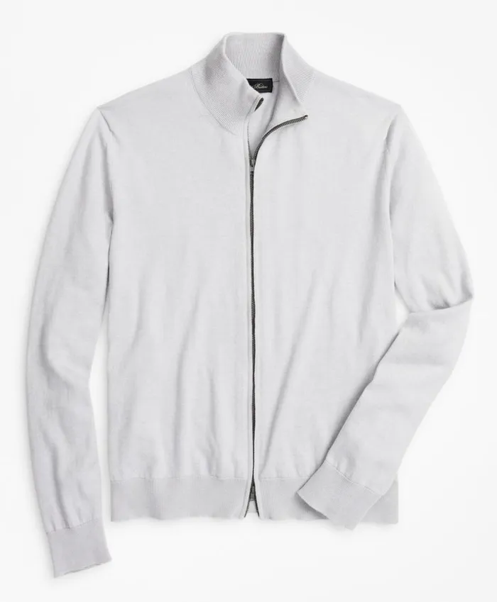 Brooks Brothers Sweaters Golden Fleece 3D Knit FullZip Sweater Light Grey 8211 Men Brooks Brothers Sweaters Golden Fleece 3D Knit FullZip Sweater Light Grey 8211 Men