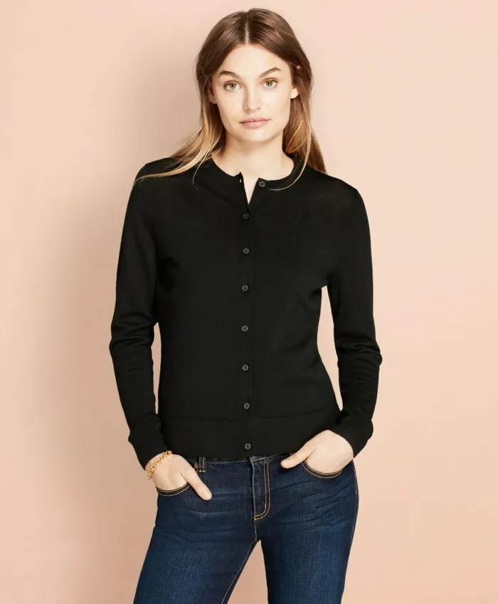 Brooks Brothers Sweaters Merino Wool Cardigan Black 8211 Women Brooks Brothers Sweaters Merino Wool Cardigan Black 8211 Women
