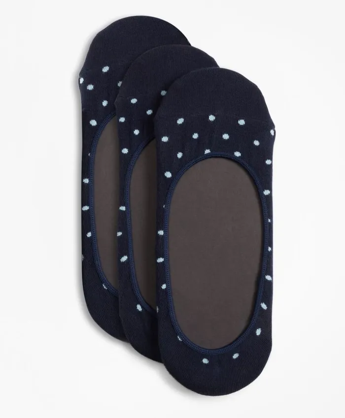 Brooks Brothers Underwear and Socks Polka Dot Loafer SocksThree Pack Navy 8211 Men Brooks Brothers Underwear and Socks Polka Dot Loafer SocksThree Pack Navy 8211 Men