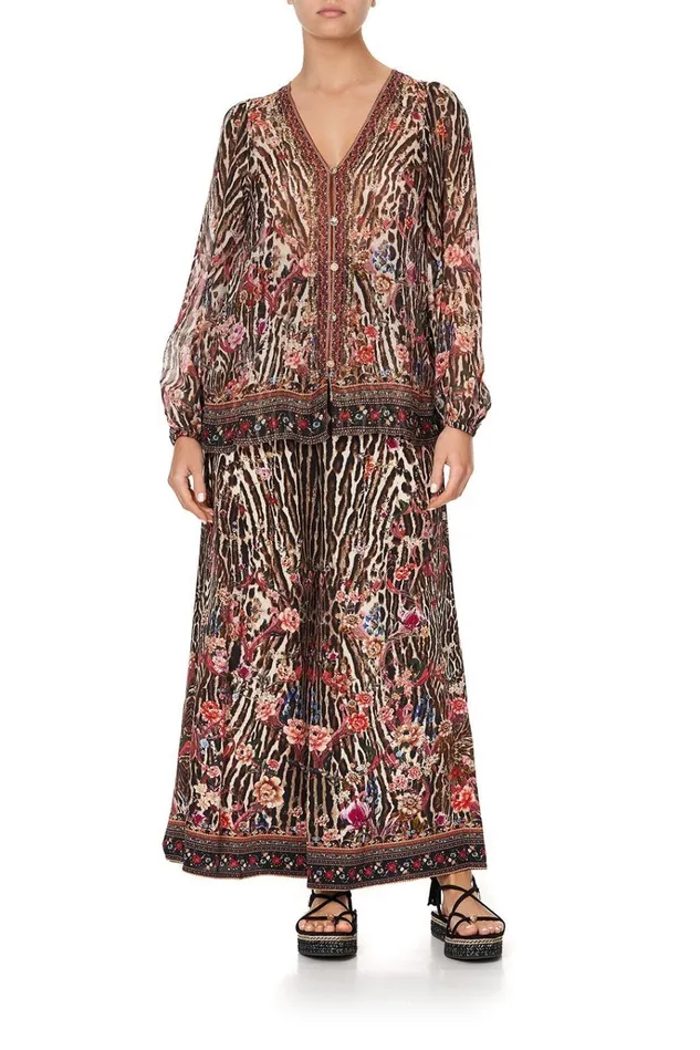 Camilla Extended Sizes Women Lace Up Side Blouse Liv A Little