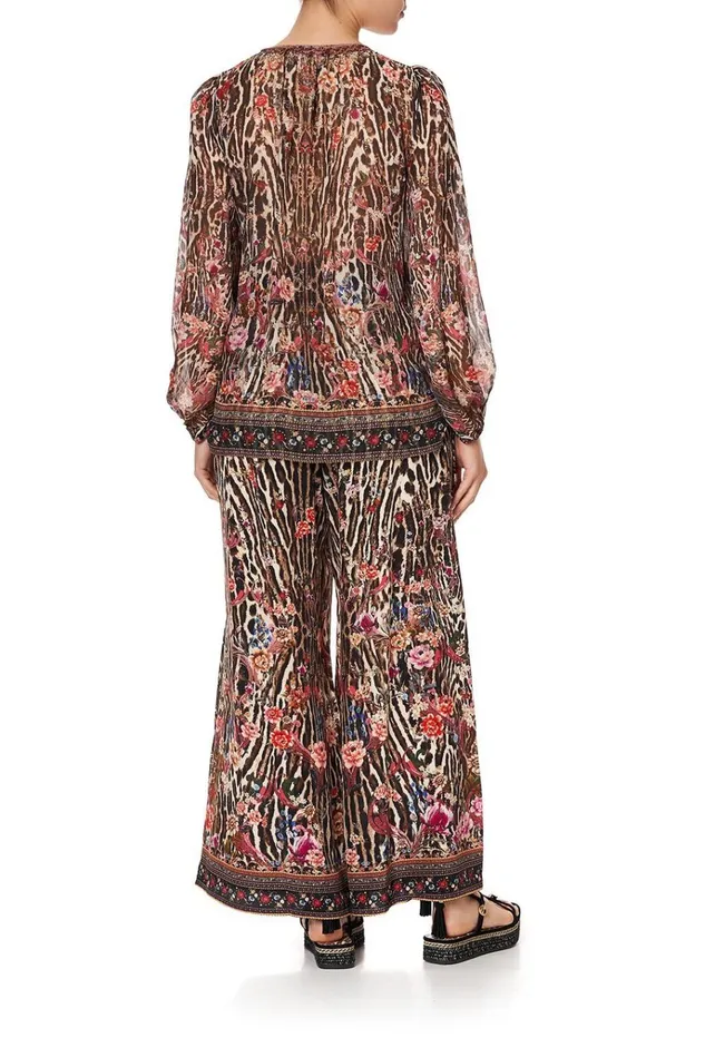 Camilla Extended Sizes Women Lace Up Side Blouse Liv A Little