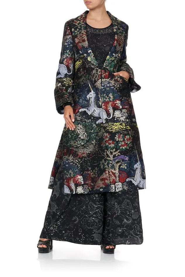 Camilla Jackets Women Long Jacket With Side Splits Midnight Moon House