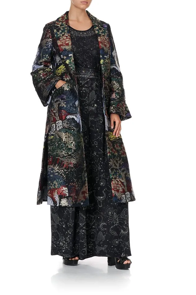 Camilla Jackets Women Long Jacket With Side Splits Midnight Moon House