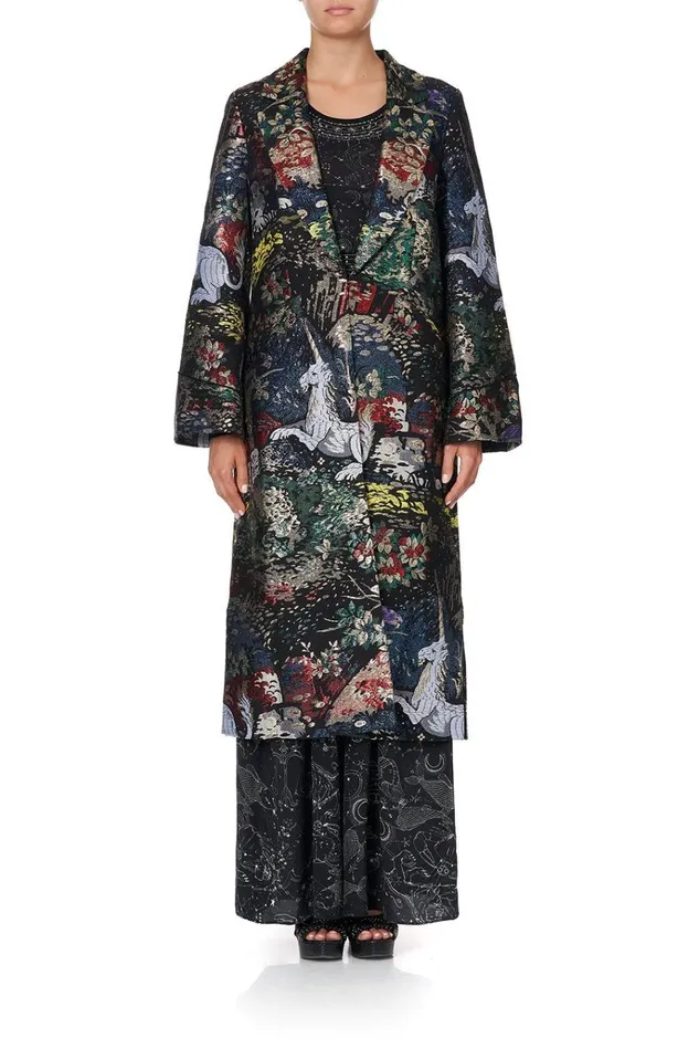 Camilla Jackets Women Long Jacket With Side Splits Midnight Moon House