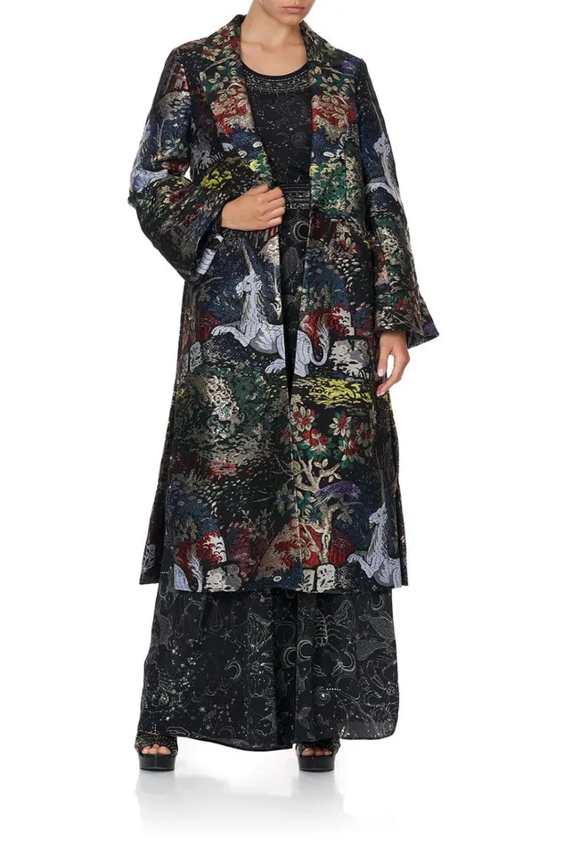 Camilla Jackets Women Long Jacket With Side Splits Midnight Moon House
