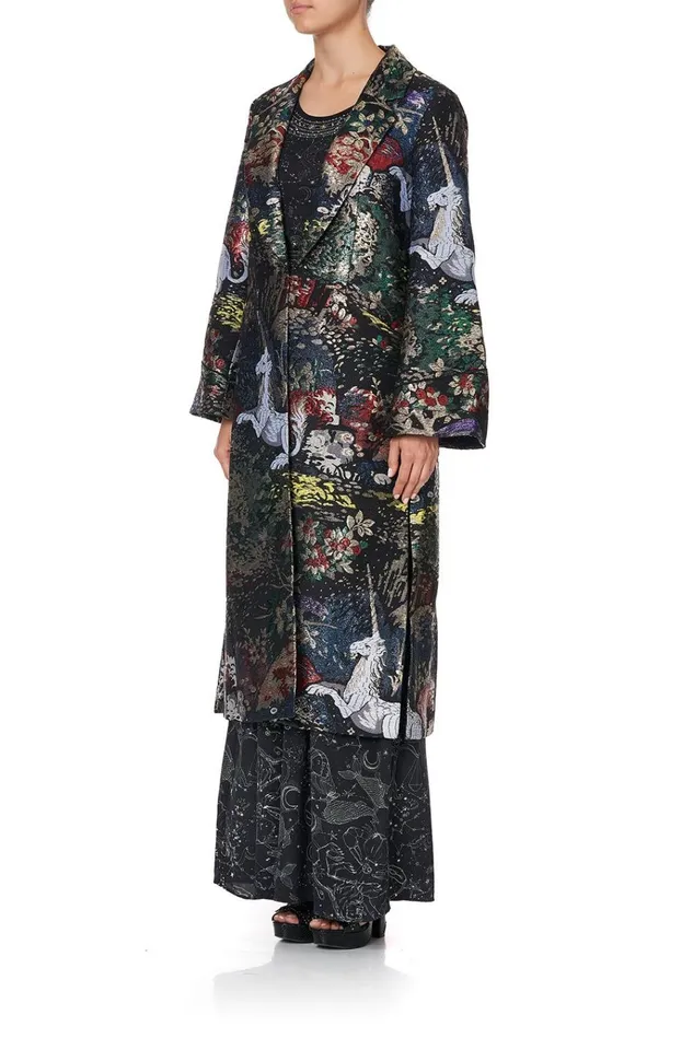 Camilla Jackets Women Long Jacket With Side Splits Midnight Moon House