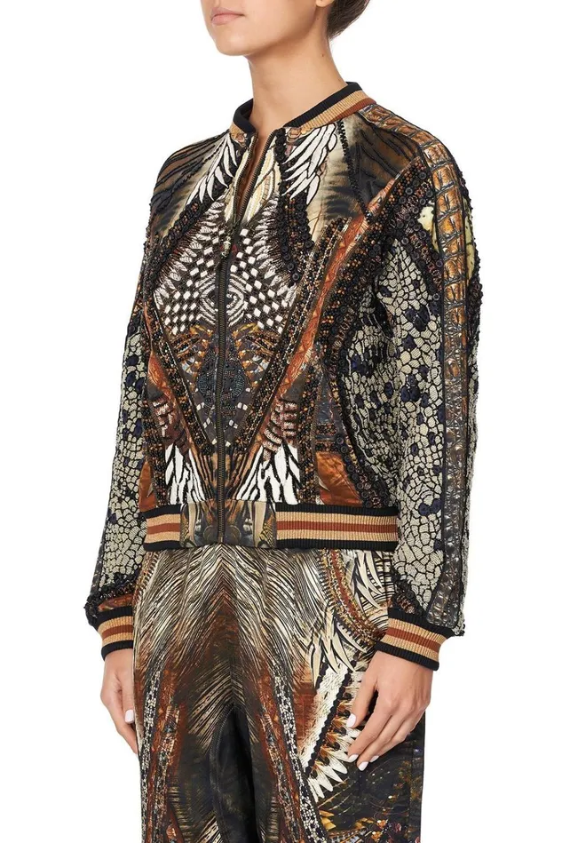 Camilla Jackets Women Raglan Sleeve Bomber Jacket Kakadu Calling