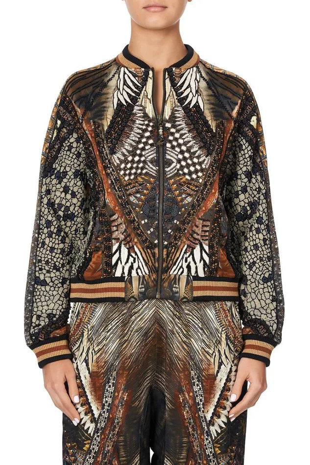 Camilla Jackets Women Raglan Sleeve Bomber Jacket Kakadu Calling