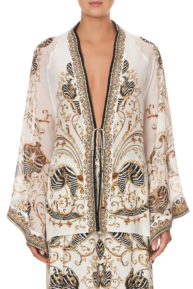 Camilla Kimonos Women Kimono Layer With Tie Night Waiting For Day