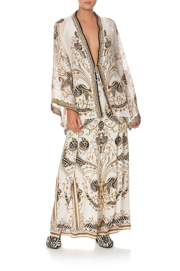 Camilla Kimonos Women Kimono Layer With Tie Night Waiting For Day
