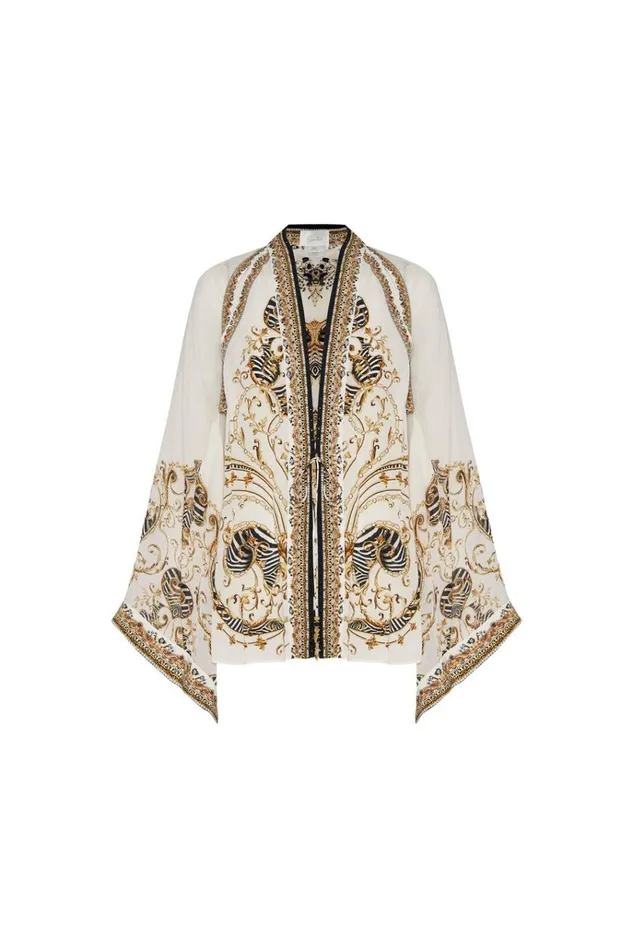 Camilla Kimonos Women Kimono Layer With Tie Night Waiting For Day