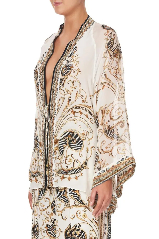 Camilla Kimonos Women Kimono Layer With Tie Night Waiting For Day