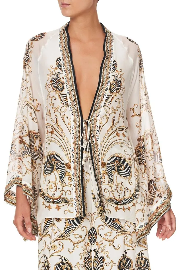 Camilla Kimonos Women Kimono Layer With Tie Night Waiting For Day
