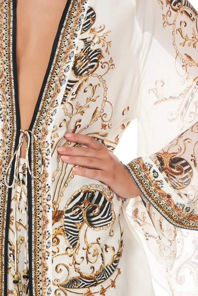 Camilla Kimonos Women Kimono Layer With Tie Night Waiting For Day