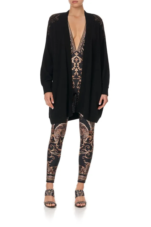 Camilla Knitwear Women Dolman Shoulder Pad Cardigan Studio 54
