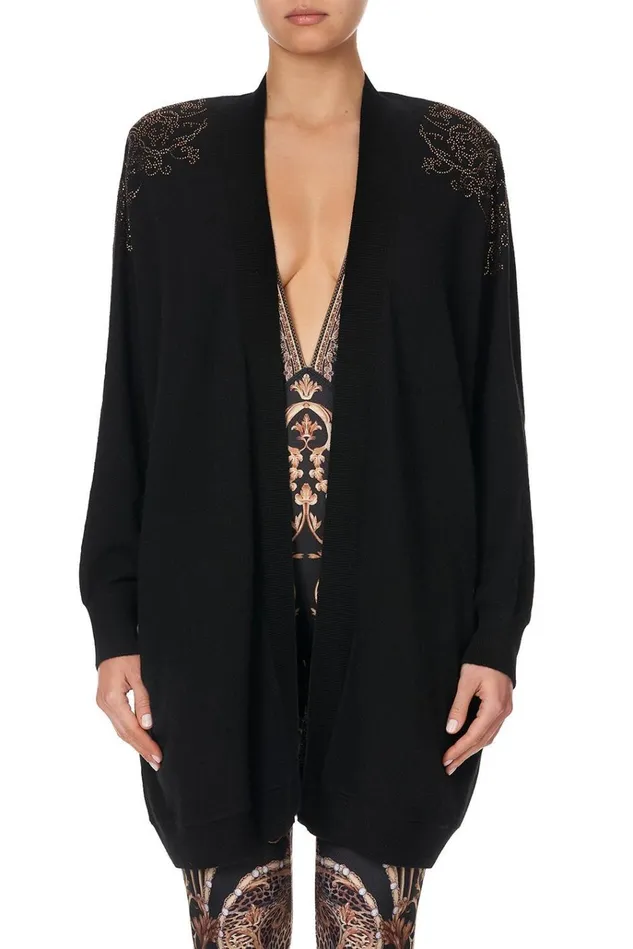 Camilla Knitwear Women Dolman Shoulder Pad Cardigan Studio 54