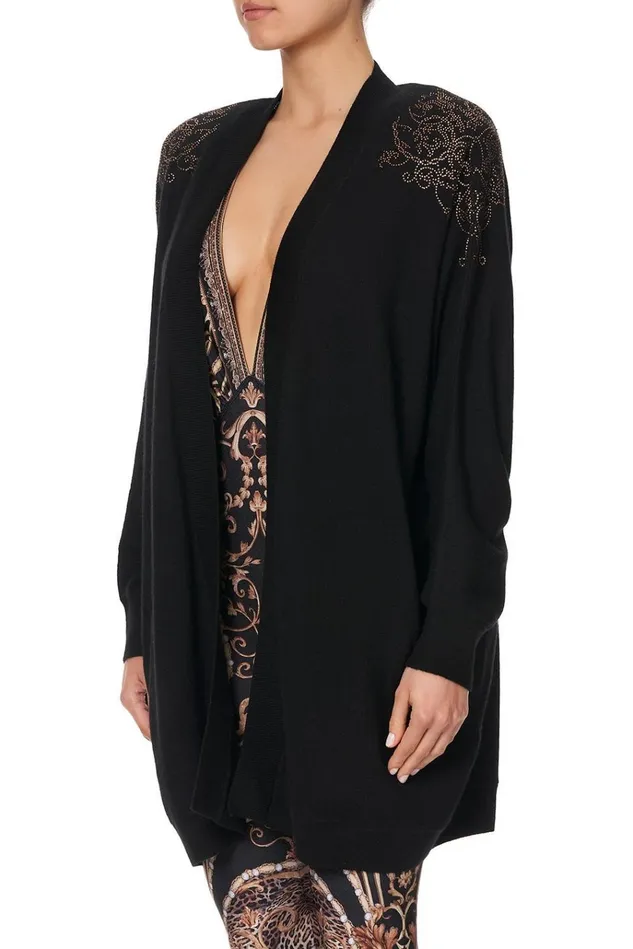 Camilla Knitwear Women Dolman Shoulder Pad Cardigan Studio 54