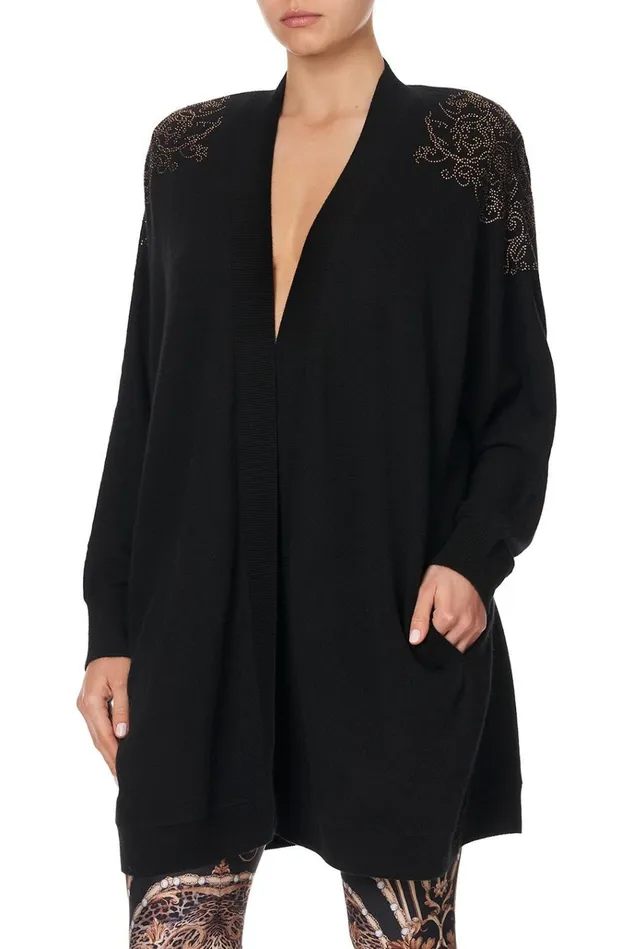 Camilla Knitwear Women Dolman Shoulder Pad Cardigan Studio 54
