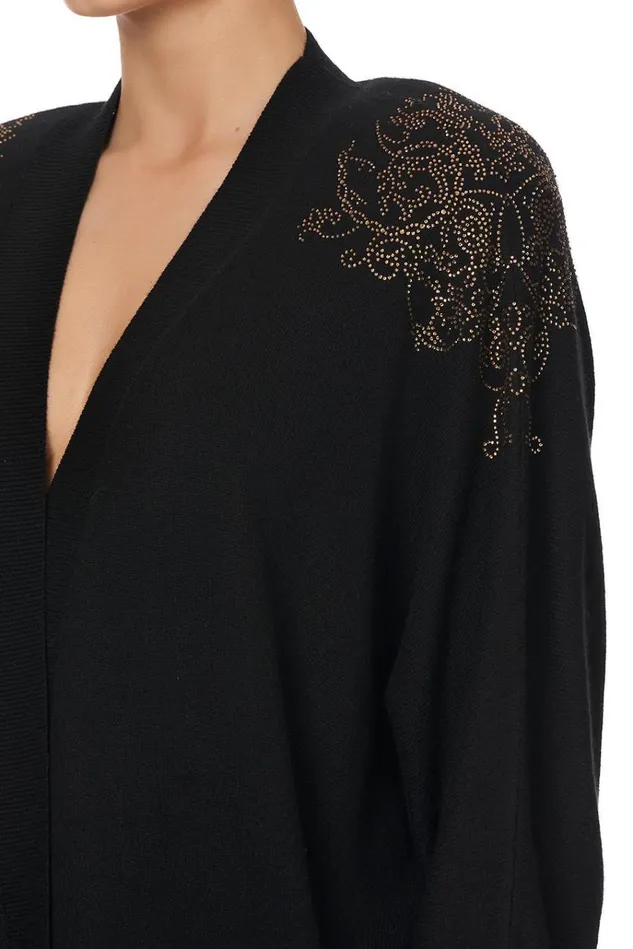 Camilla Knitwear Women Dolman Shoulder Pad Cardigan Studio 54