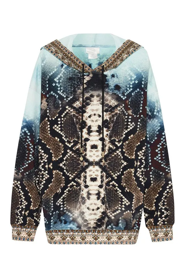 Camilla Loungewear Women Oversize Boyfriend Hoodie Prey