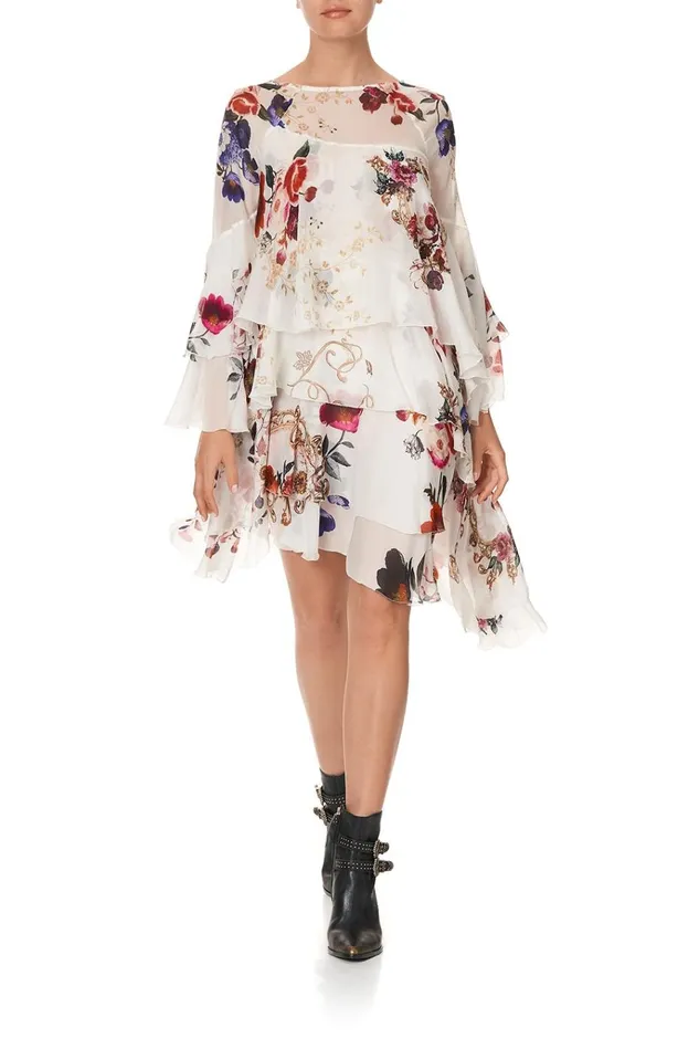 Camilla Mini Dresses Women Flared Layered Dress Fairy Godmother