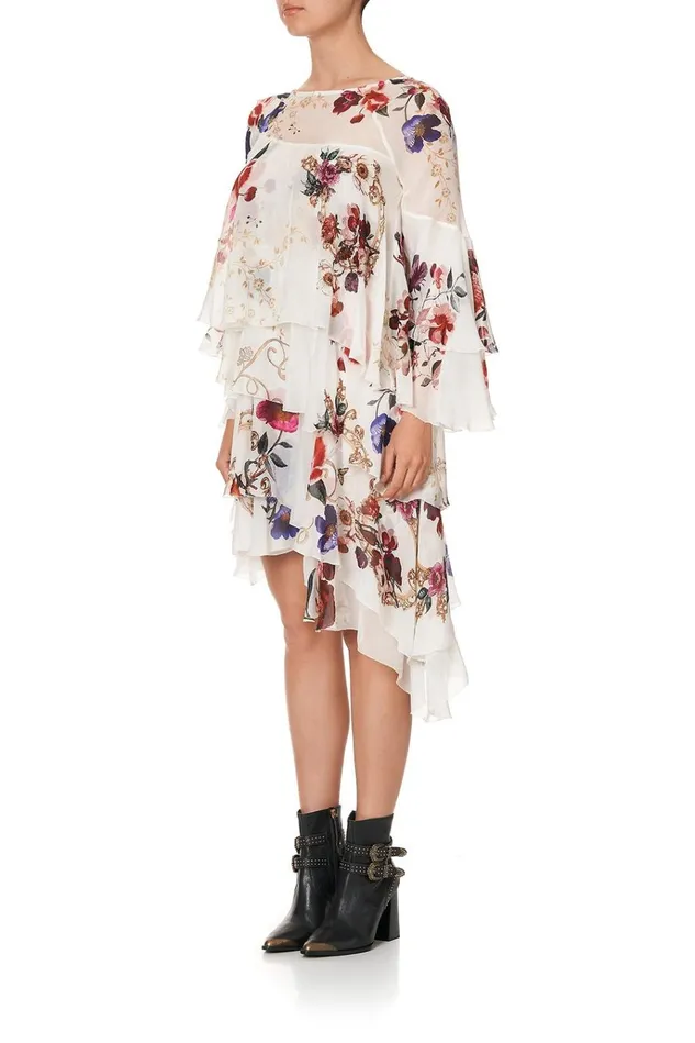 Camilla Mini Dresses Women Flared Layered Dress Fairy Godmother