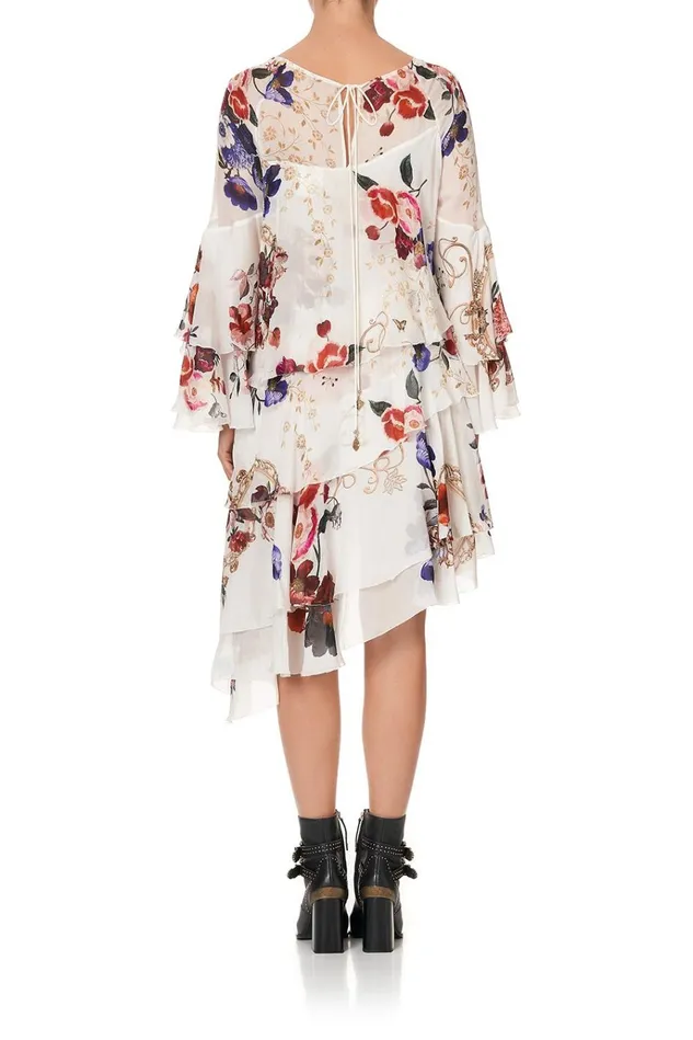 Camilla Mini Dresses Women Flared Layered Dress Fairy Godmother