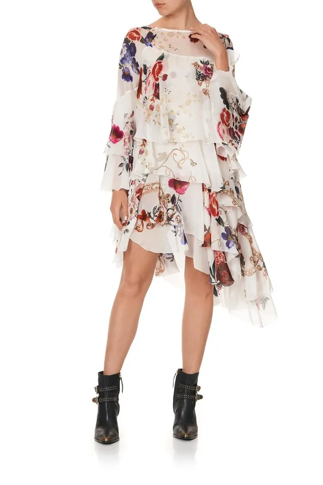 Camilla Mini Dresses Women Flared Layered Dress Fairy Godmother