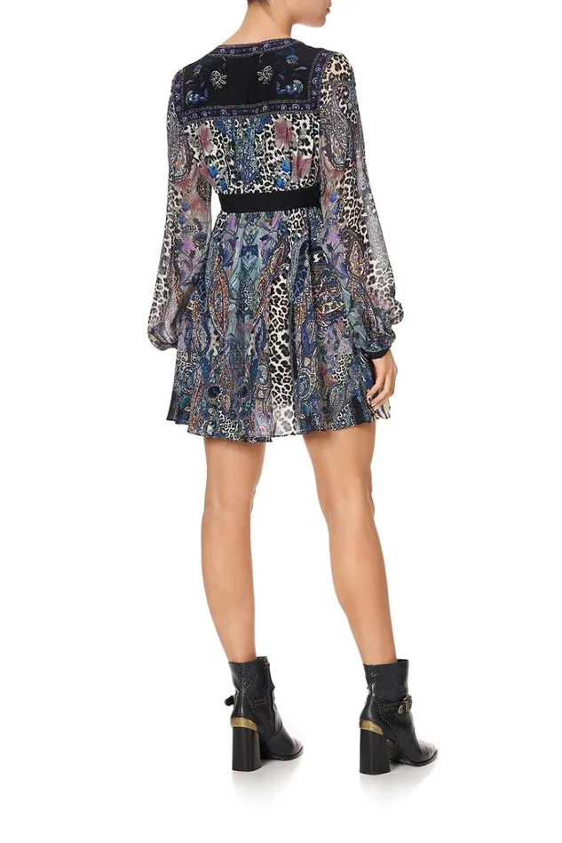 Camilla Mini Dresses Women Short Peasant Dress Festival Express