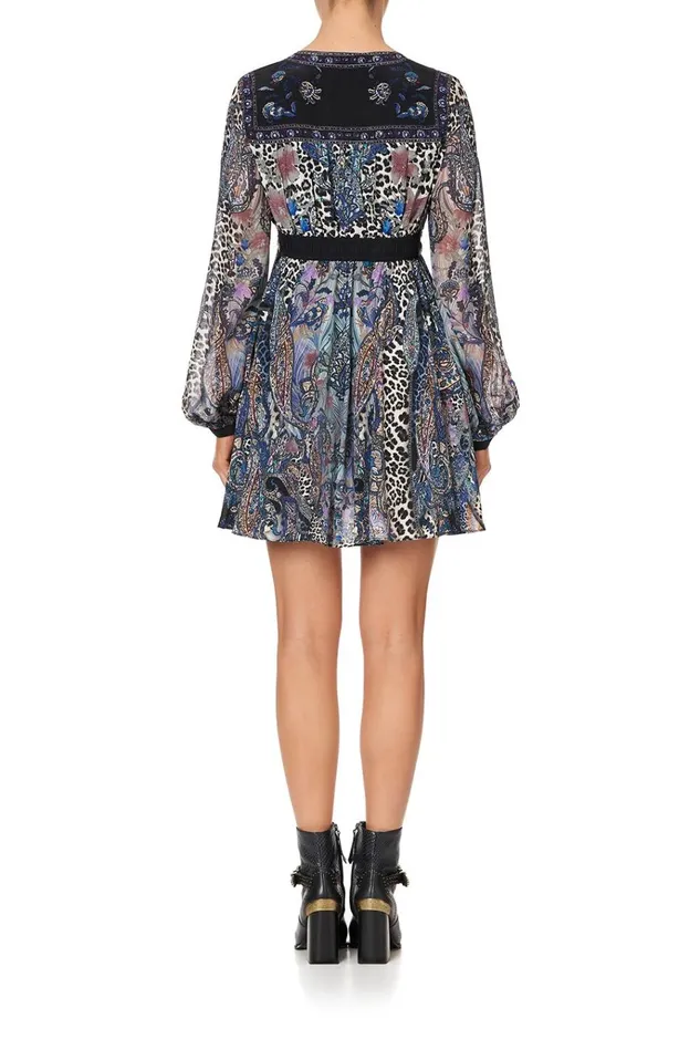 Camilla Mini Dresses Women Short Peasant Dress Festival Express