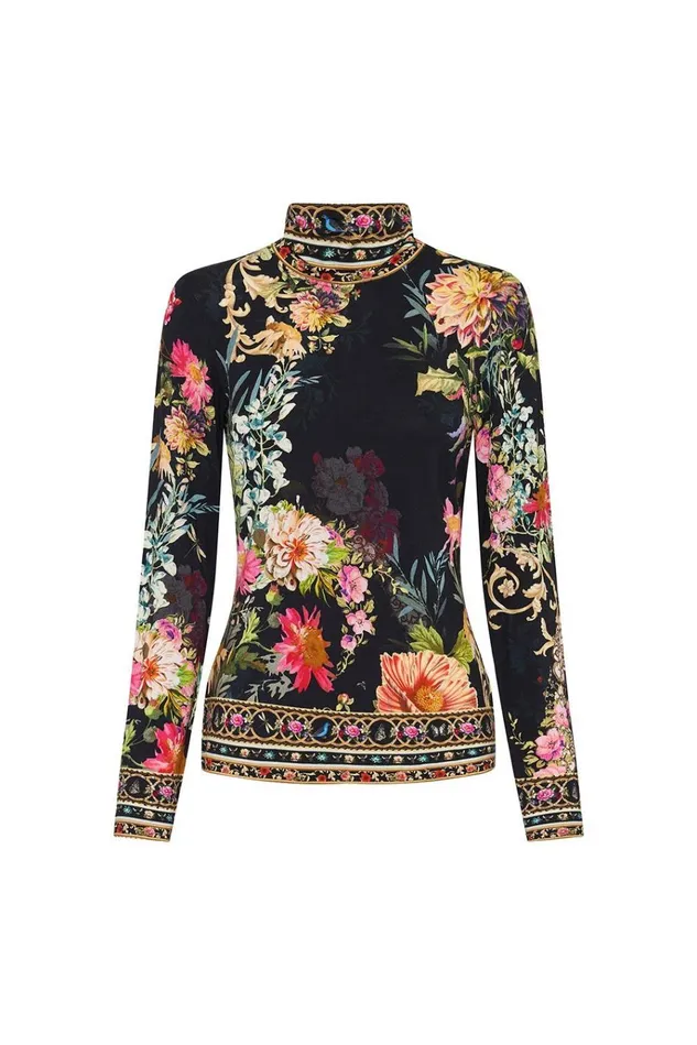 Camilla Modest Clothing Women Jersey Turtleneck Hampton Hive