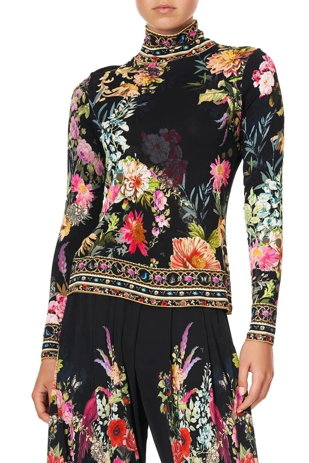 Camilla Modest Clothing Women Jersey Turtleneck Hampton Hive