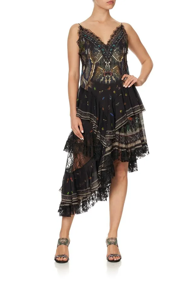 Camilla Party Dresses Women Layered Asymmetrical Dress Maternal Instinct