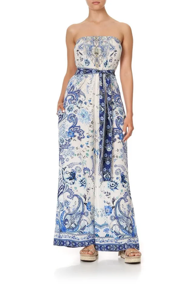 Camilla Playsuits and Jumpsuits Women Tie Waist Strapless Jumpsuit Talking About A Revolution