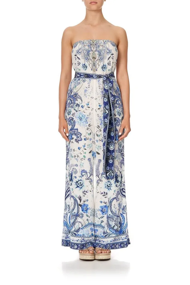 Camilla Playsuits and Jumpsuits Women Tie Waist Strapless Jumpsuit Talking About A Revolution