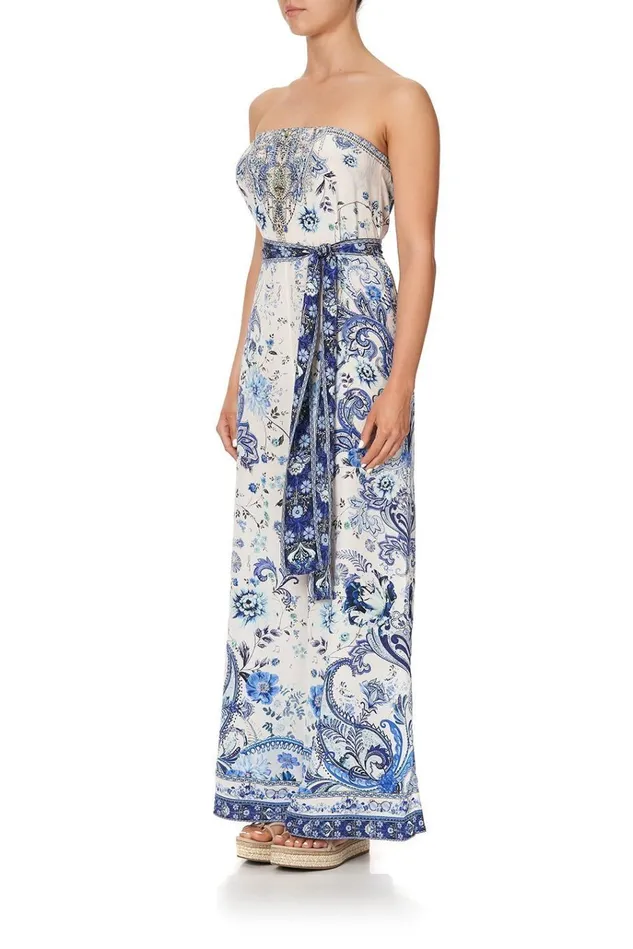 Camilla Playsuits and Jumpsuits Women Tie Waist Strapless Jumpsuit Talking About A Revolution