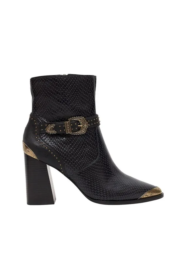 Camilla Shoes Women Block Heel Buckle Boot Shes Got Grace