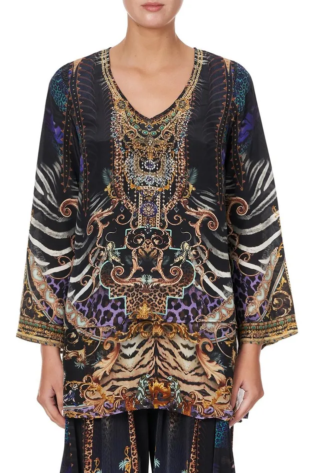 Camilla Tops Women Blouse With Side Split Shes Got Grace