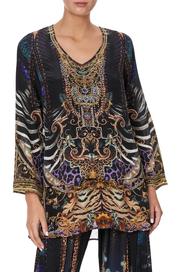 Camilla Tops Women Blouse With Side Split Shes Got Grace