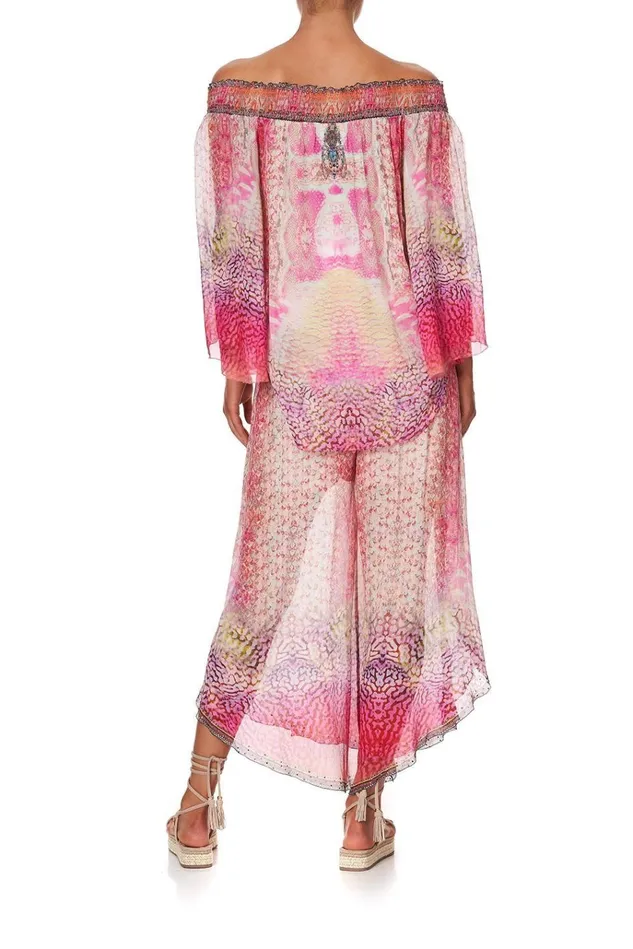 Camilla Tops Women Off Shoulder Shirred Blouse Serpentine Dreams